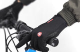 Thermza winter gloves in use, touchscreen compatible